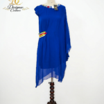 Cobalt Blue One-Piece Embroidered