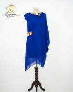 Cobalt Blue One-Piece Embroidered