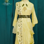 Sunshine Bloom 5-Piece Draped Dhoti Set
