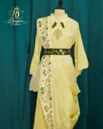 Sunshine Bloom 5-Piece Draped Dhoti Set