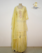 The Saffron Glimmer Sharara Set