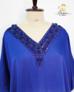 Blue Pink Ombre Embellished Kaftan Co-Ord Set - Image 6