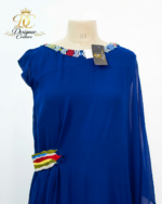 Cobalt Blue One-Piece Embroidered - Image 2