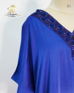 Blue Pink Ombre Embellished Kaftan Co-Ord Set - Image 5