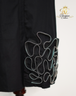 Architectural Zipper-Ruffle Midi Shirtdress - Image 3