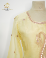 The Saffron Glimmer Sharara Set - Image 2
