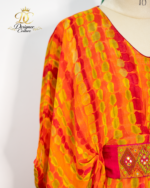 Saffron Shibori Kaftan Dress - Image 3