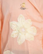 Peach Silk Organza Floral 3-Piece Set - Image 4