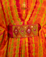 Saffron Shibori Kaftan Dress - Image 2