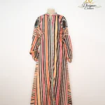 Multicolor Striped Embellished Casual Kurta Dress