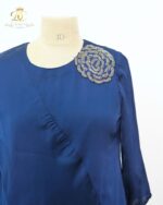 The Midnight Bloom Silk-Blend Designer Maxi - Image 2