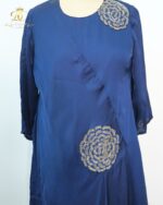 The Midnight Bloom Silk-Blend Designer Maxi - Image 3