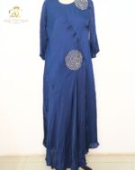 The Midnight Bloom Silk-Blend Designer Maxi
