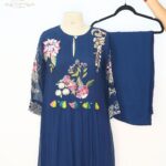 The Azure Flora Anarkali Set