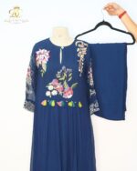 The Azure Flora Anarkali Set