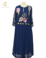 The Azure Flora Anarkali Set - Image 4