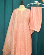 The Peach Blossom Chanderi Set - Image 2