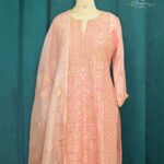 The Peach Blossom Chanderi Set