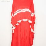 The Crimson Shibori Kaftan Set