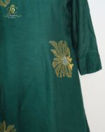 The Emerald Radiance Raw Silk Tunic - Image 2