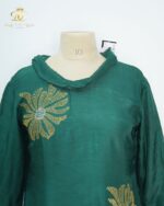 The Emerald Radiance Raw Silk Tunic - Image 4