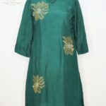 The Emerald Radiance Raw Silk Tunic