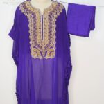 Shahi Purple Georgette Kaftan Co-ord Set