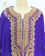 Shahi Purple Georgette Kaftan Co-ord Set - Image 3