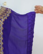 Shahi Purple Georgette Kaftan Co-ord Set - Image 4