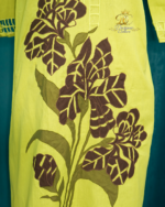 Lime Green Floral Cutwork Kurti with Statement Applique – Designer Couture Exclusive - Image 2