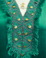 Emerald Elegance: Handcrafted Artisan Co-Ord Set - Image 3