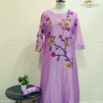 Lavender Blossom Embroidered Kurta Set