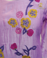Lavender Blossom Embroidered Kurta Set - Image 3