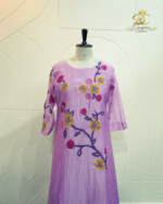 Lavender Blossom Embroidered Kurta Set - Image 4