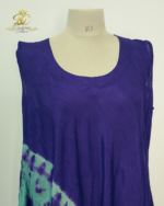 Indigo Horizon Hand-Embroidered Kaftan Set - Image 2