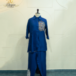 Royal Blue Hand-Embroidered Co-Ord Set