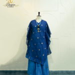 Royal Sapphire Woven Chanderi Kaftan Set