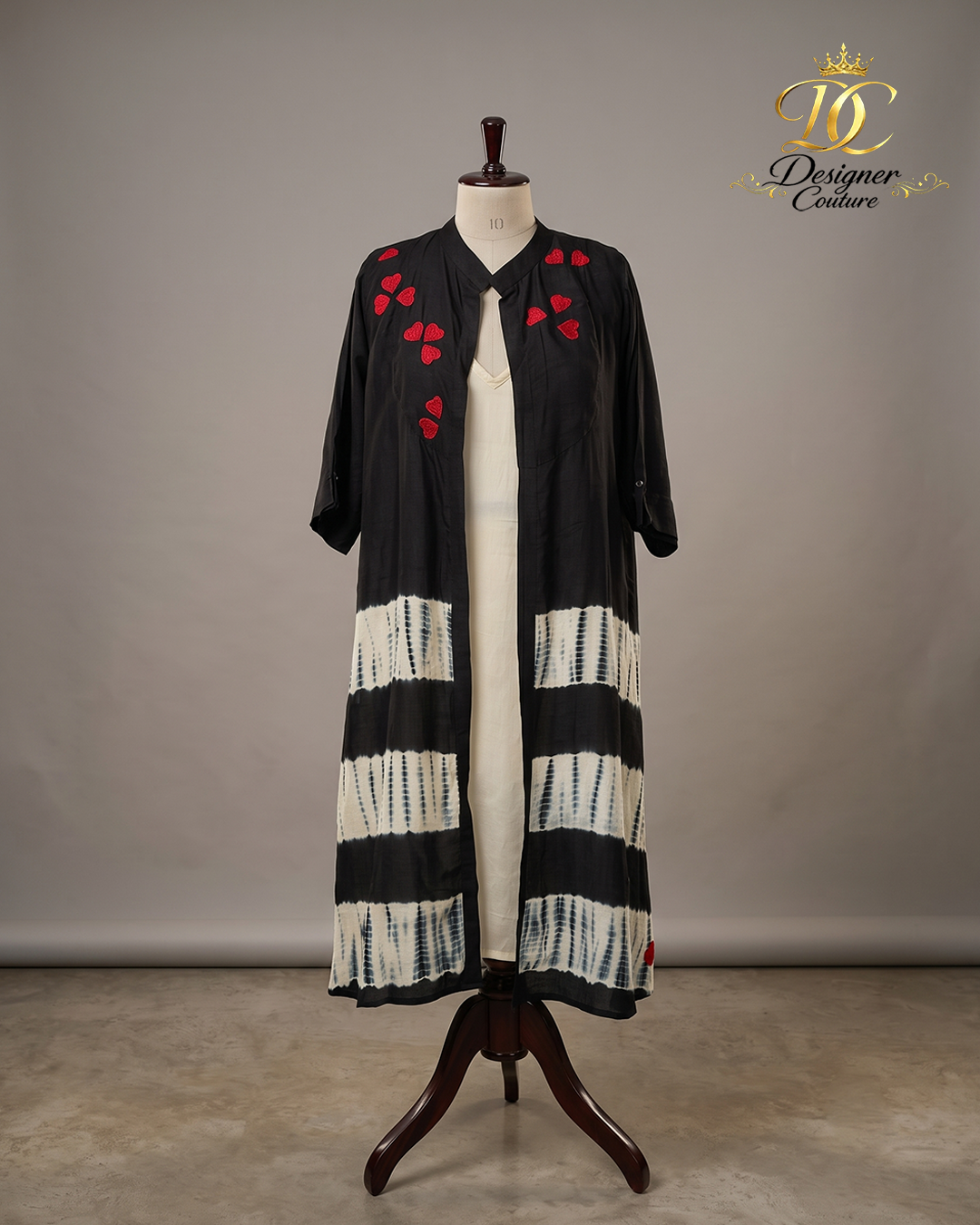 2 Option 3 (Boho Chic): Hearts & Waves Hand-Dyed Long Layering Outfit - Image 1