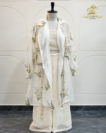 Lily Print Layered Trench Co-Ord Set - Image 4
