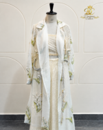 Lily Print Layered Trench Co-Ord Set - Image 3