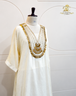 Ivory Gold Coin Embroidered Kurta Set - Image 5