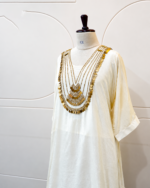 Ivory Gold Coin Embroidered Kurta Set - Image 3