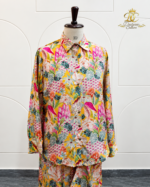 Tropical Bloom Silk Co-Ord Set - Image 4